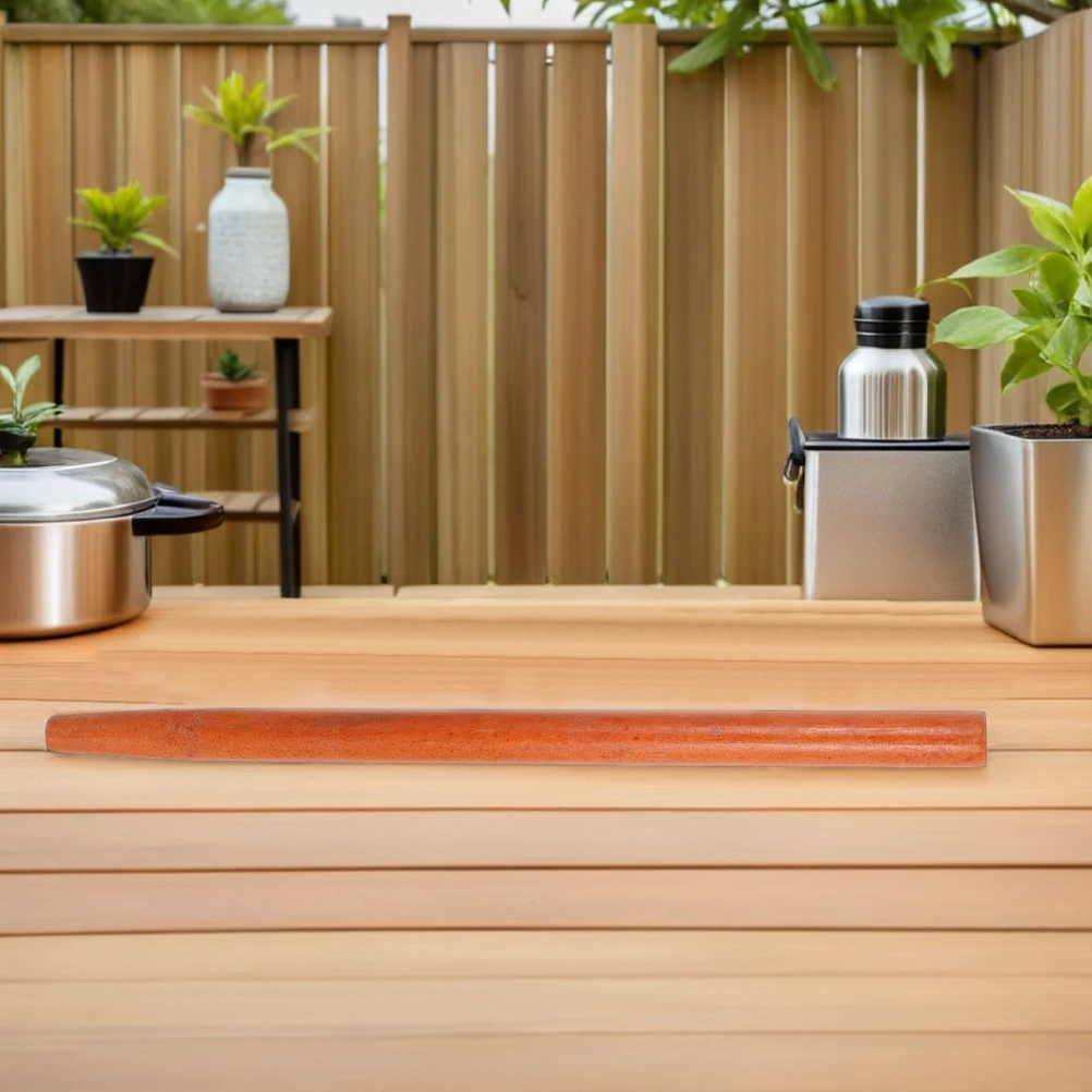 Martello con manico per utensile in legno duro da 2 pezzi per zappa da giardino, sostituzione marrone chiaro