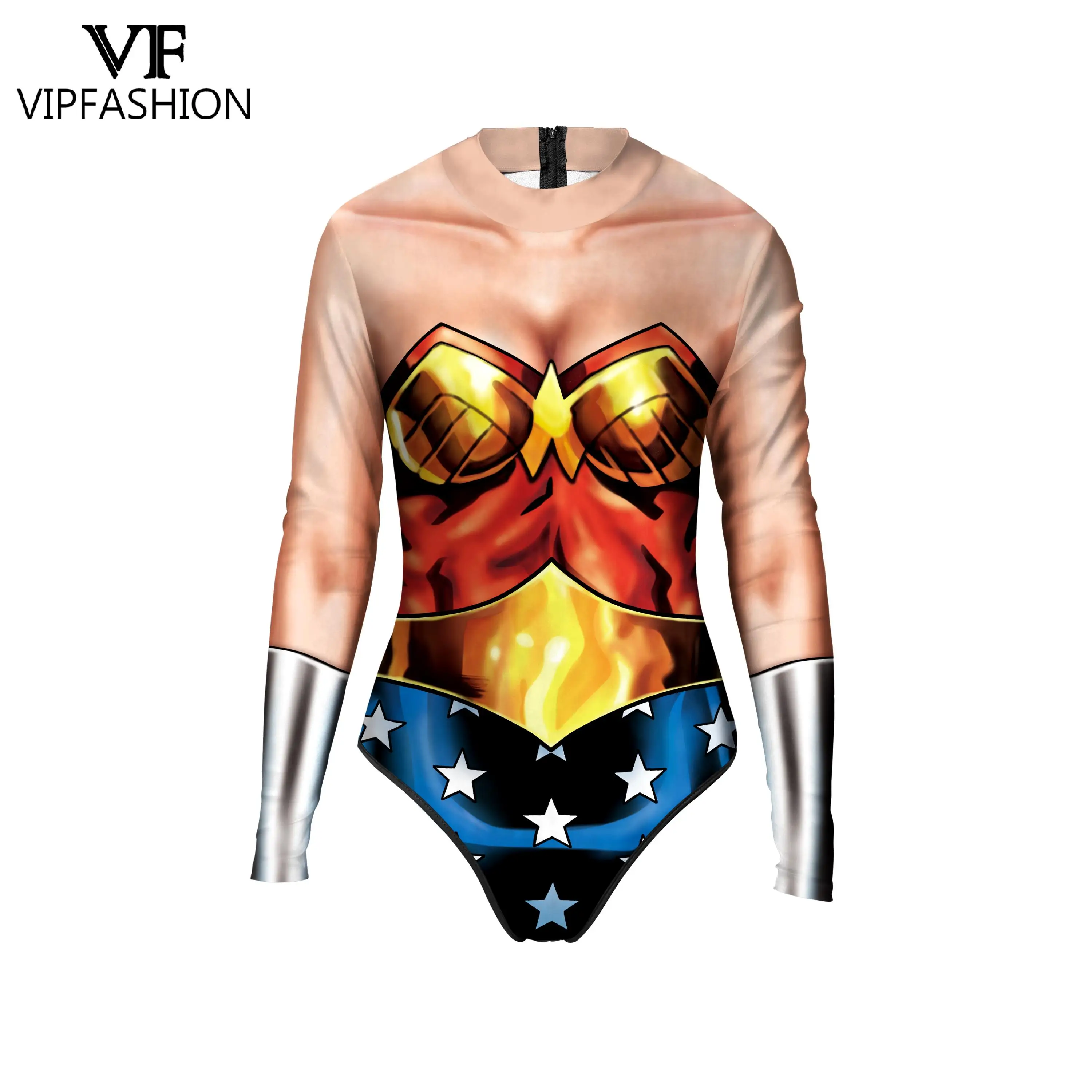 VIP FASHION Women Sexy body Lady Summer Swimwear Party Show Costume Cosplay Movie Printed Costume da bagno Holiday Clothes Outfit