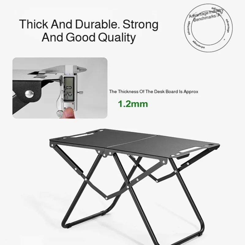 في الهواء الطلق للطي طاولة طعام متعددة الوظائف سبائك الألومنيوم طاولة قابلة للطي التخييم المحمولة طاولة الشواء التخييم نزهة الجدول #5