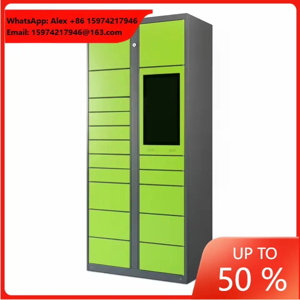 Parcel Locker Express Courier Companies Heavy Duty Steel Self Pickup Mailbox Electronic Lock Custom Branding Weather Resistant