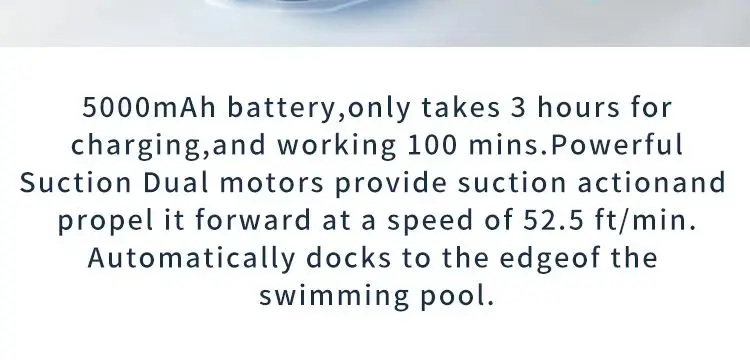 2025 New Underwater Robot  Pool Wireless Robot Autonomous Navigation for Pool Floor Cleaning