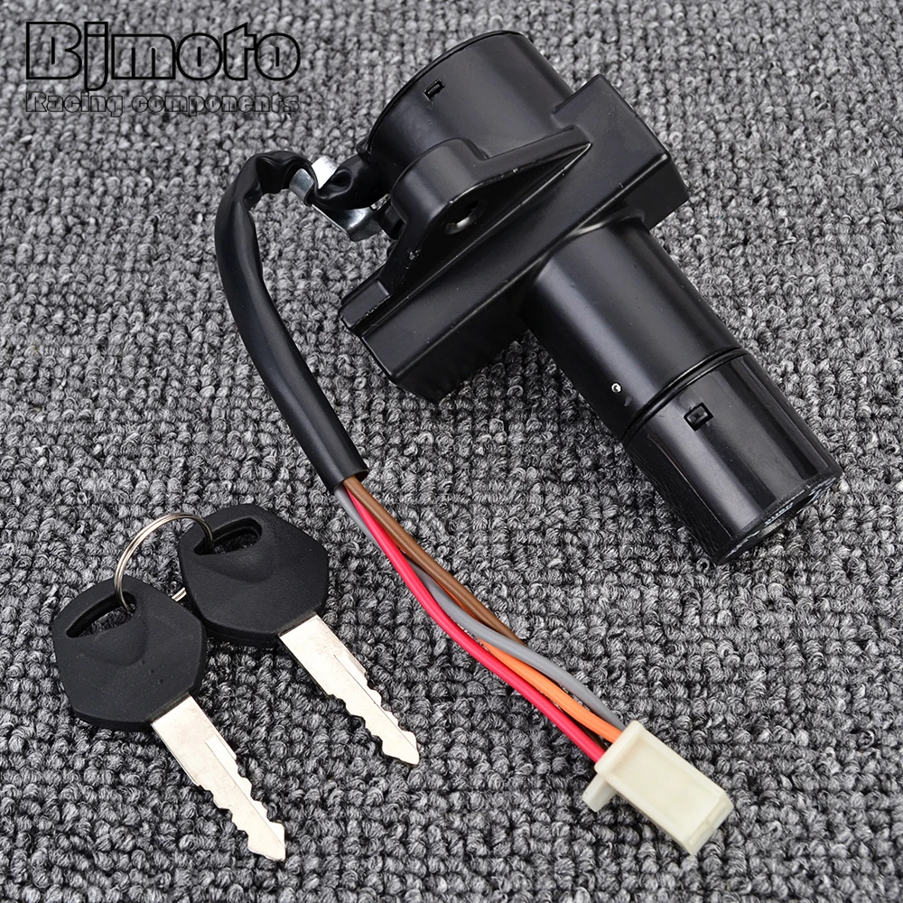 Tampa de gás de combustível para motocicleta, interruptor de ignição, trava de assento com kit de chave para suzuki gn250 1985-2001