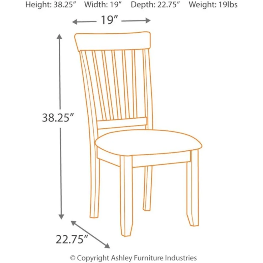 Dining Chair with Cushions, 2 Count, Handsome with Spindle Backs and Upholstered Seats, Easy To Assembly,dining Room Chair