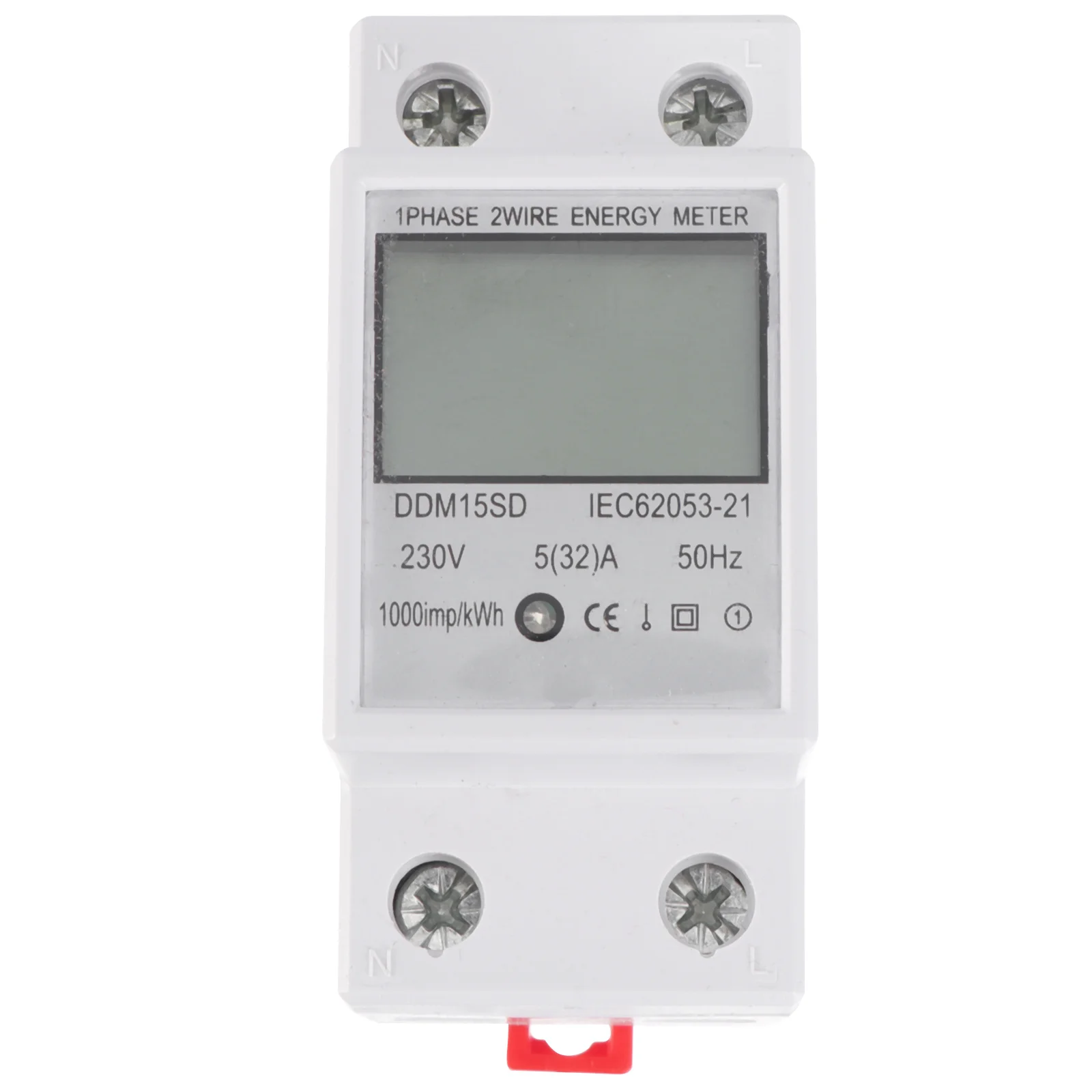 

Single Household Mini Energy Meter 5-32A Rail Volt Amp Power Meter LCD Display 230V 50Hz Circuit Measurement Wattmeter
