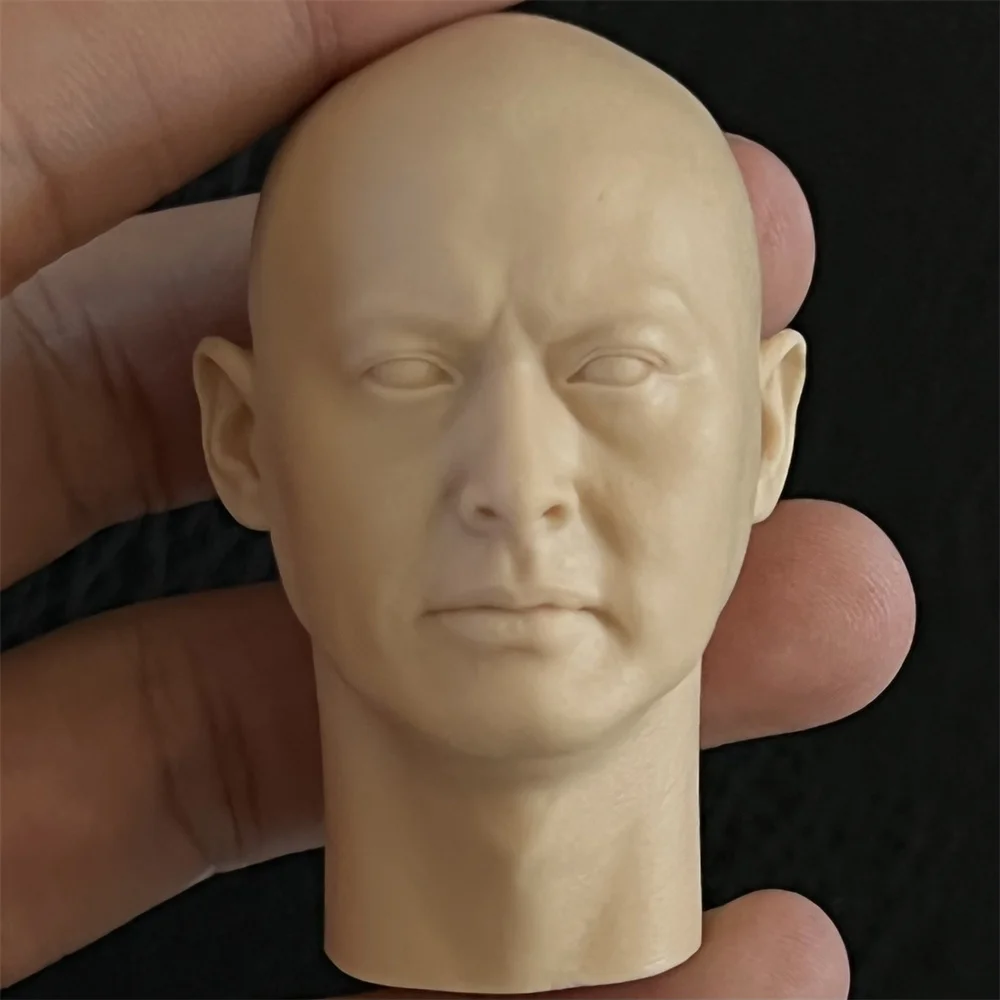 1/6  Chow Yun Fat Male Head Sculpt singer Actor  Man Head Carving   Long Neck Model Fit 12'' Soldier Action Figure Body  Toys