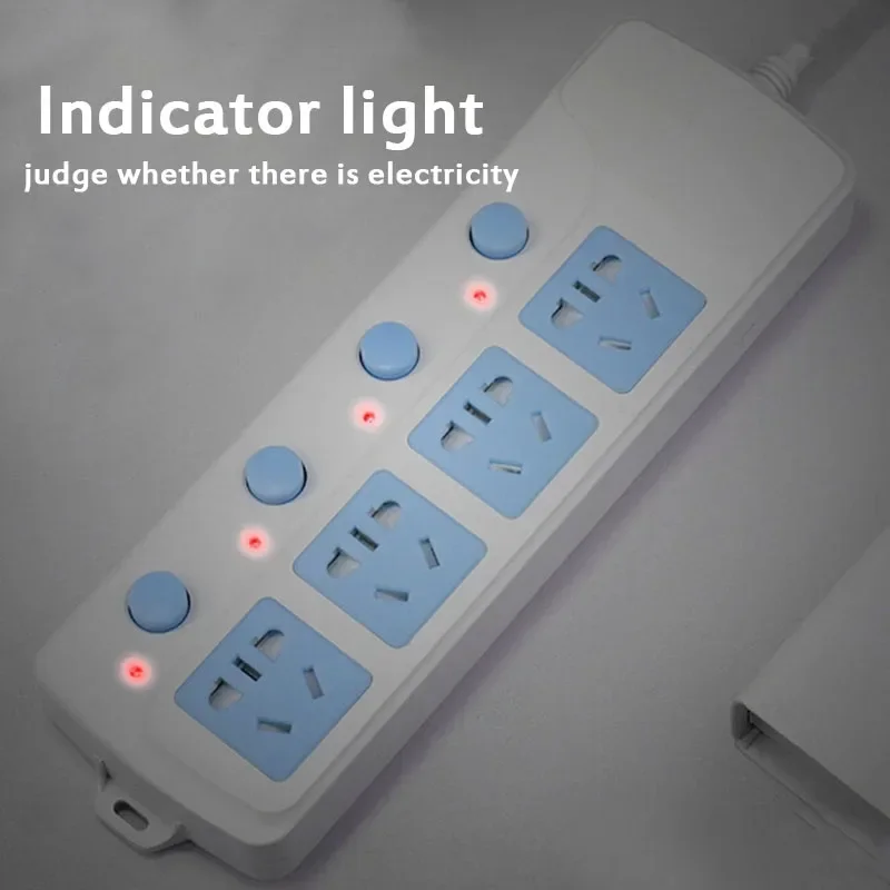 Regleta UE, Reino Unido, EE. UU., enchufe AU a China, adaptador de enchufe de CA, enchufe de cable de extensión con interruptor, luz indicadora, puerta de seguridad