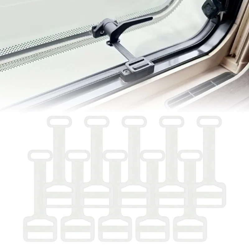 SZCH 10pcs Caravans Window Ventilation Stay for Child Safety Motorhome Window Restrictor RVs Campers Accessories Vent Holders