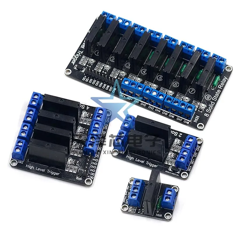 1/2/4/8 Channel 5V12V24V Low Level Trigger Ac Solid State Relay Module Ac240V2A