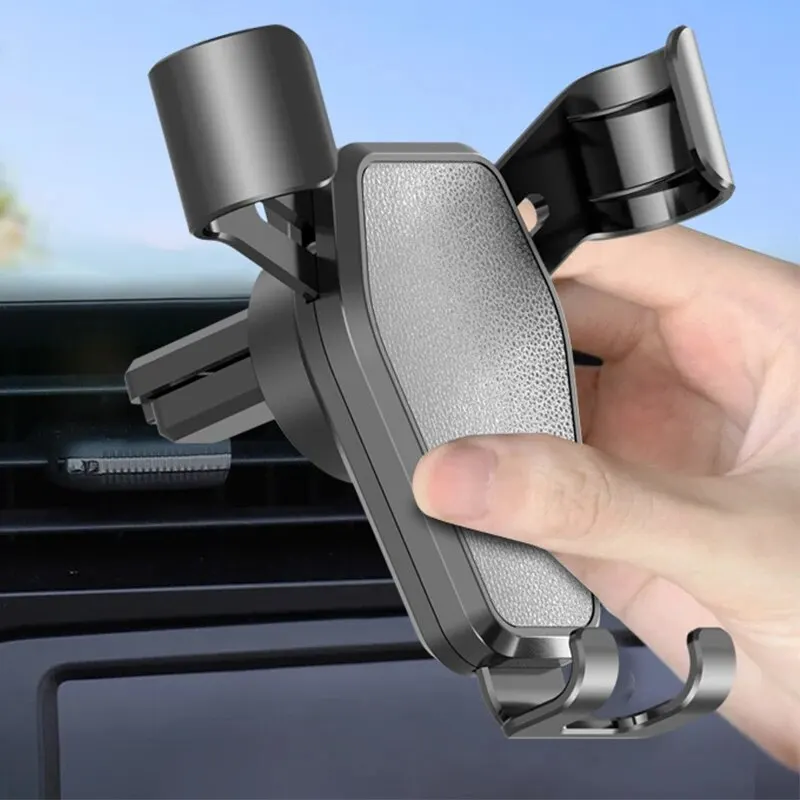 携帯電話,エアベントクリップ,GPS,iphone 15, 14, xiaomi, samsung用の重力自動車ホルダーc5