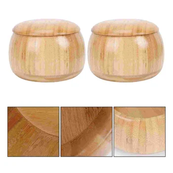 Solid Wood Go Jar Jujube Bowl Game Pieces Pot Bamboo Storage Container Chess Case