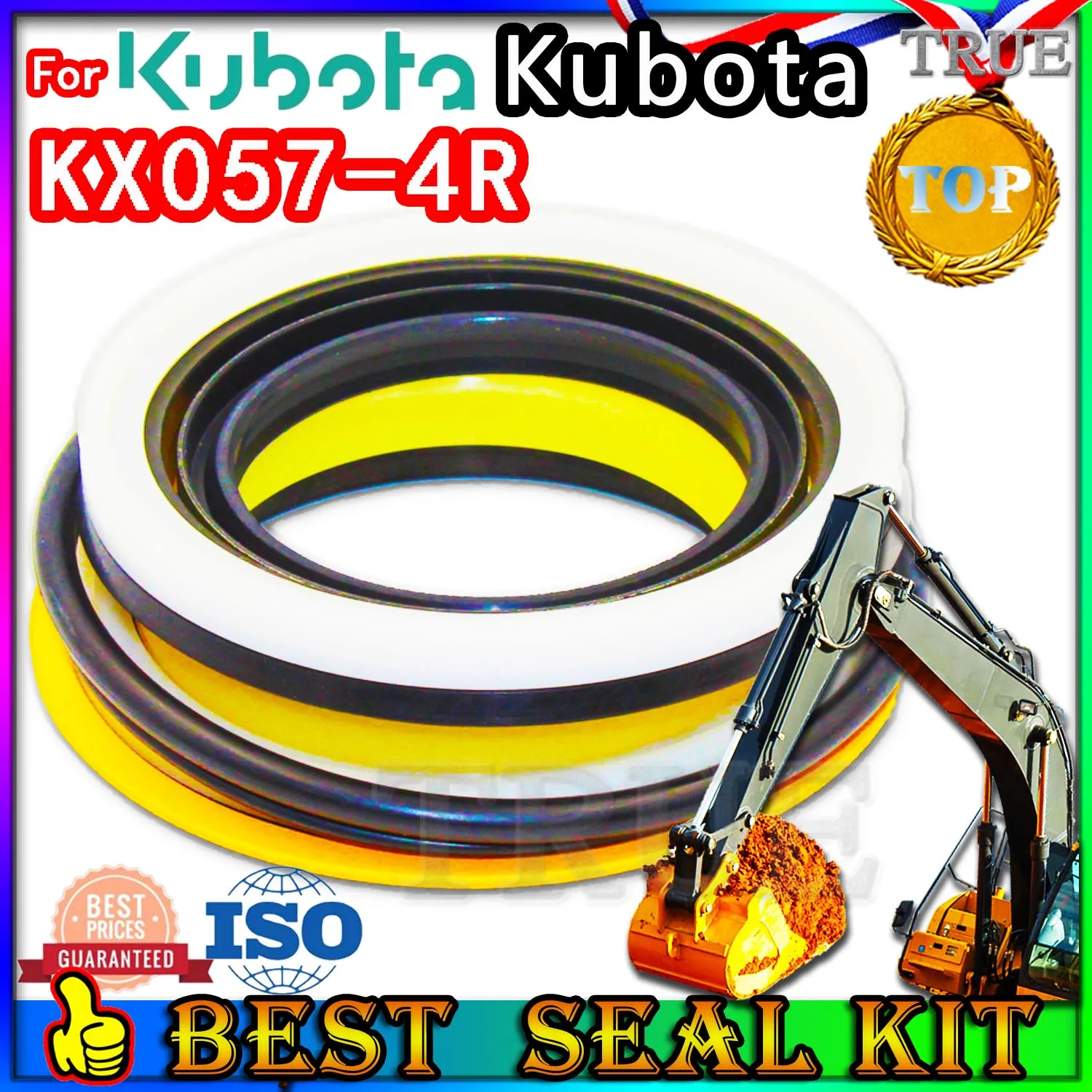 

For Kubota KX057-4R Oil Seal Excavator Repair Kit Boom Bucket Arm Hydraulic Cylinder KX057 4R Pilot Planetary Axle Parts Track