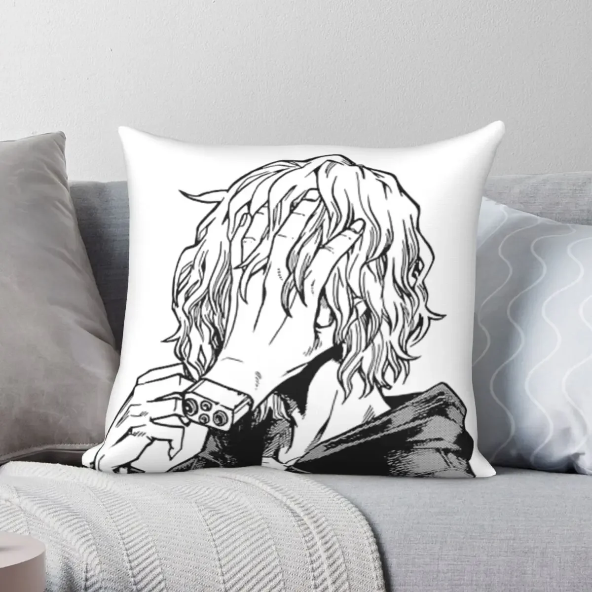 Tomura Shigaraki My Hero Academia Pillowcase Polyester Linen Velvet Printed Zip Decor Bed Cushion Cover 45x45