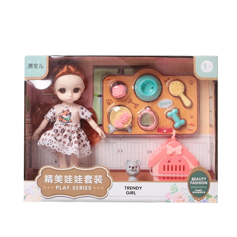 Girls Play House Children's Princess Toy Set Dress Up Doll