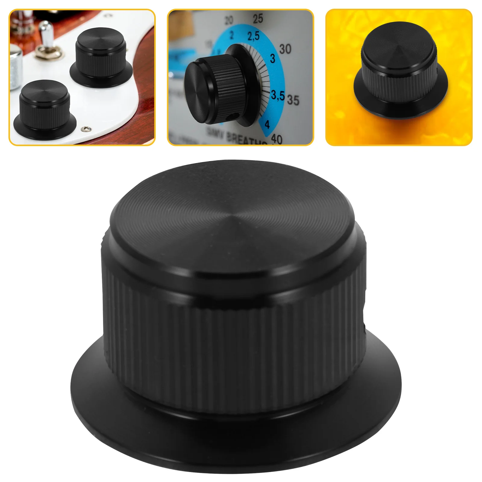 مقابض حجم الجهير مقبض التحكم في التأثير المعدني من الألومنيوم لجهاز الخدمة الطويلة لمضخم الجيتار الكهربائي