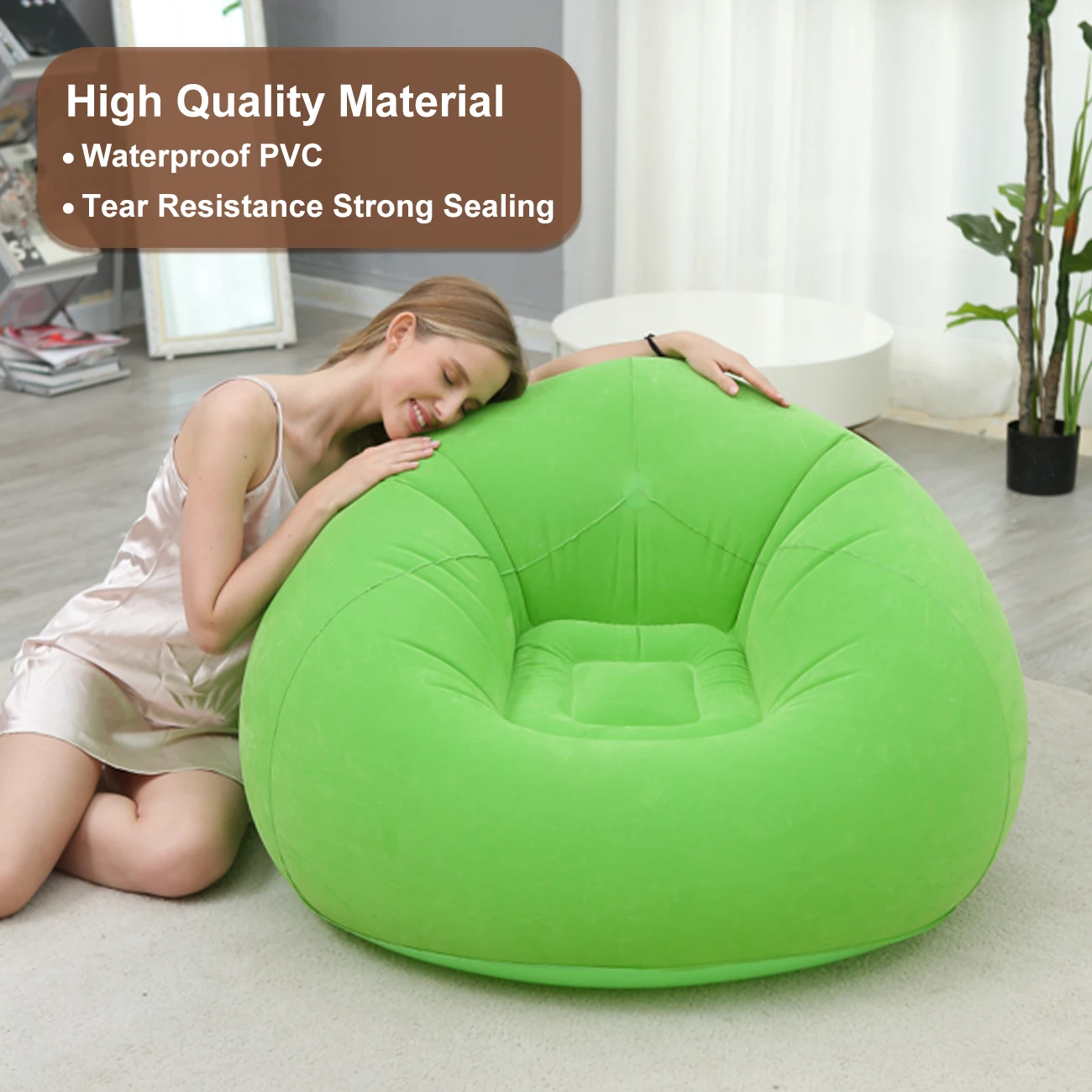 1PC Adult Inflatable Inflatable Sofa Folding Portable Lazy Sofa, Suitable For Outdoor Movie Nights, Camping, Rooms