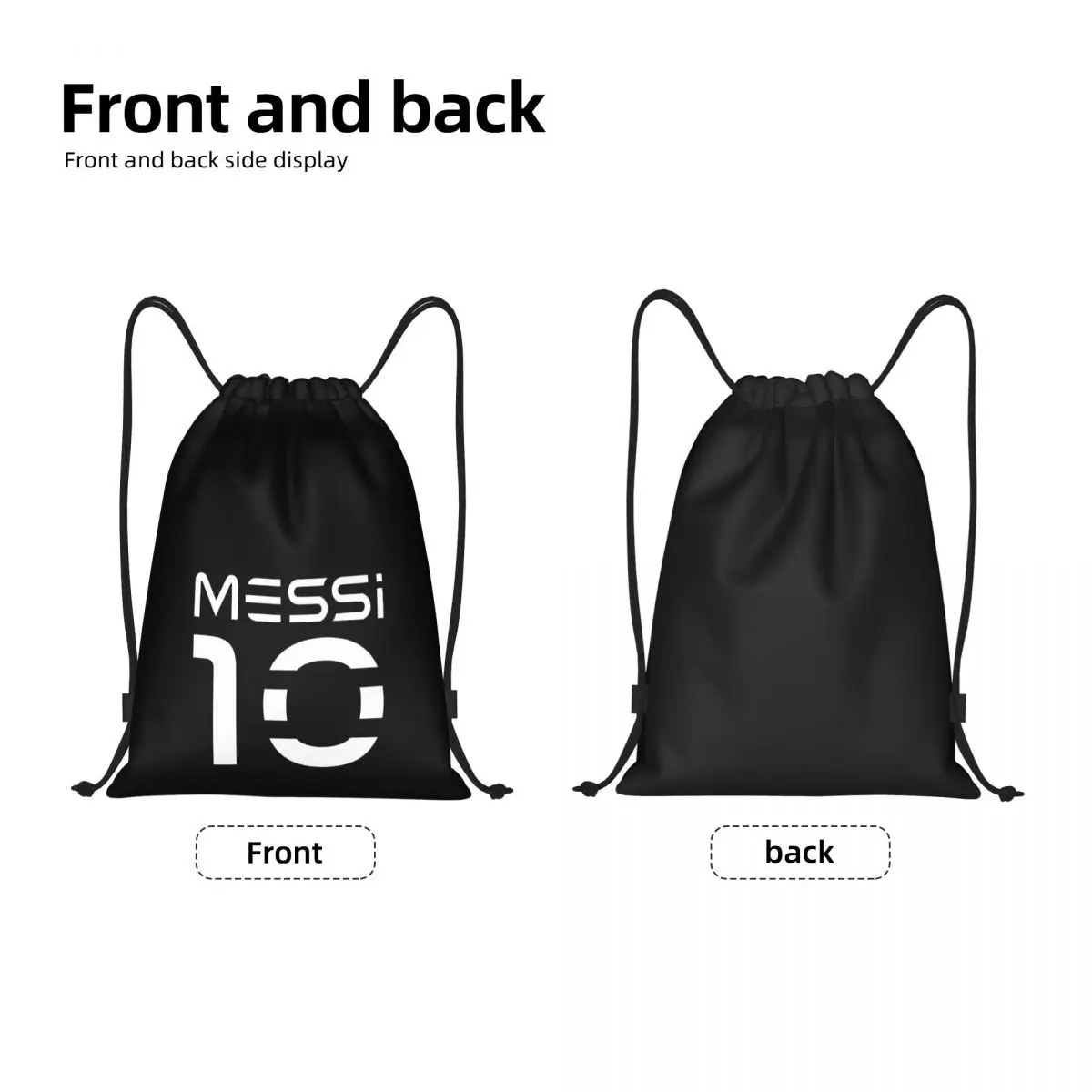 Sac à dos de pique-nique Argentine Lioneler et Messi, sacs à cordes de proximité, sac de sport de qualité supérieure, nouveauté amusante, 30