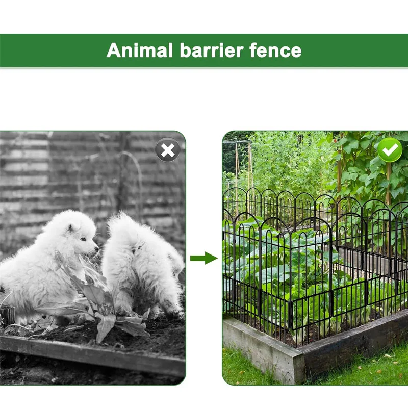 10 шт. в упаковке, декоративное садовое ограждение, 30 дюймов (в) x футов (д), нержавеющие металлические проволочные панели, складные патио с покрытием и Цветочная кровать, Fenci