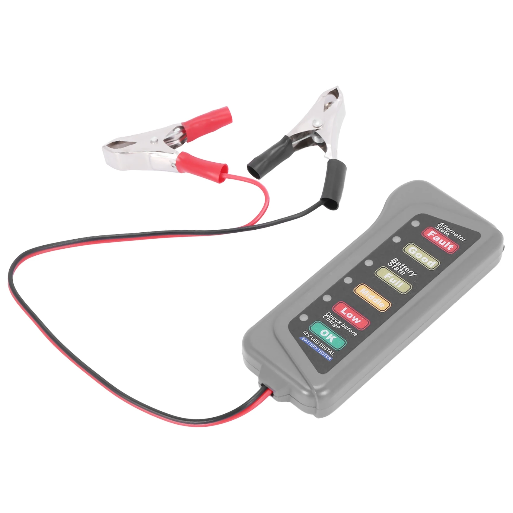 

12V Car Battery & Alternator Tester - Test Battery Condition & Alternator Charging (LED