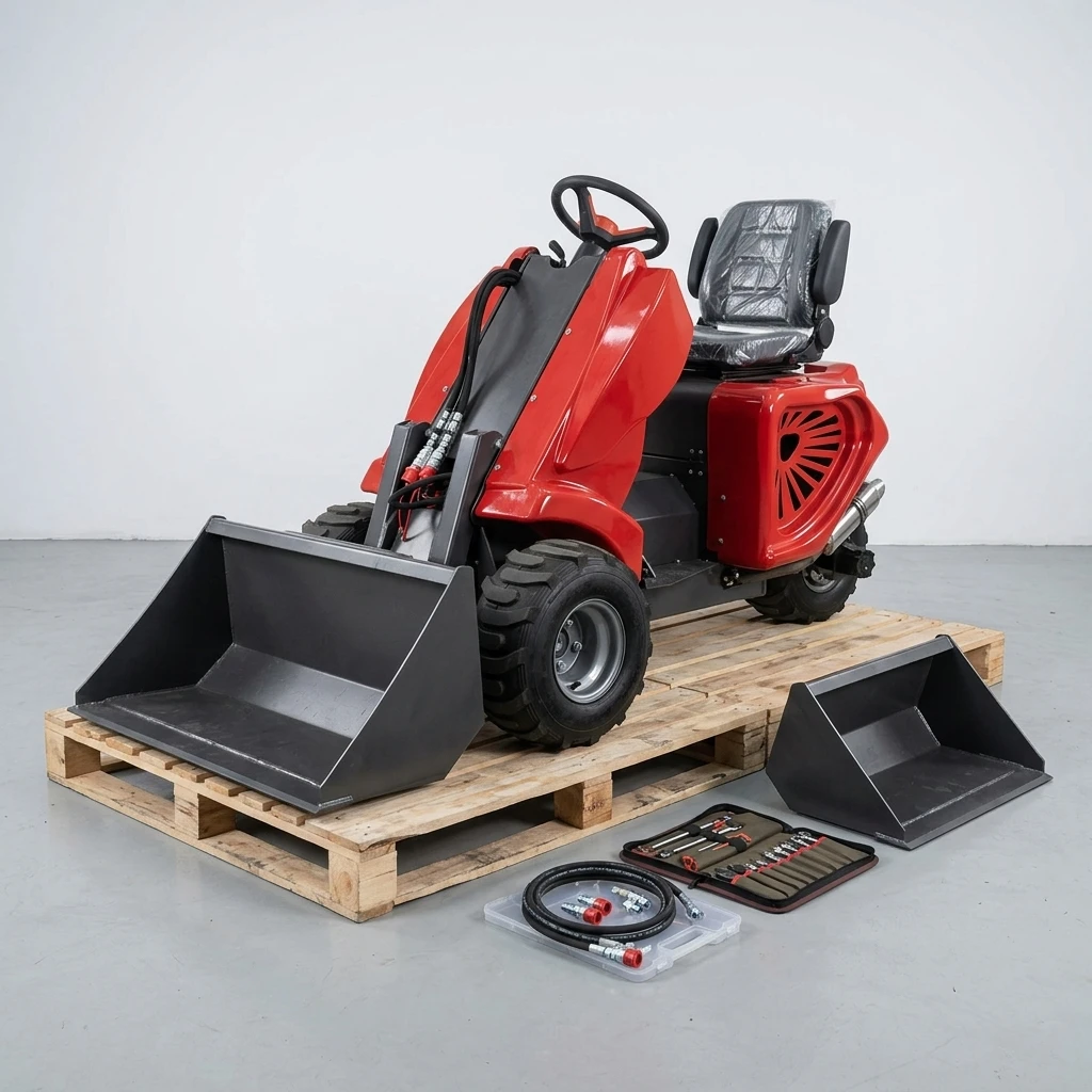 Free Shipping  3 wheel mini loader skid steer Diesel Mini Skid Steer Loaders customized mini skid steer loader warranty 2year