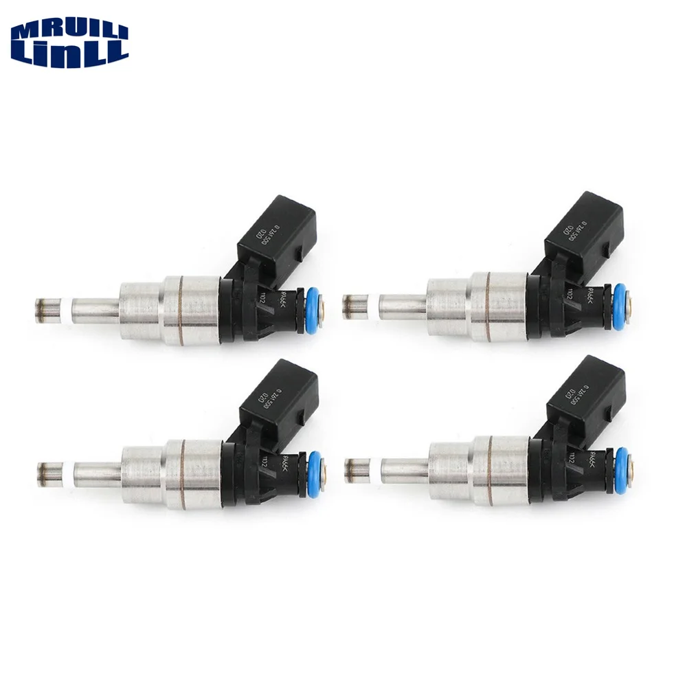 4/6pcs NEW Fuel Injector Nozzle OE# 06F906036A 0261500020 For Audi A3 TT A4 Quattro For VW Golf GTI Passat EOS 2.0L I4 2005-2009