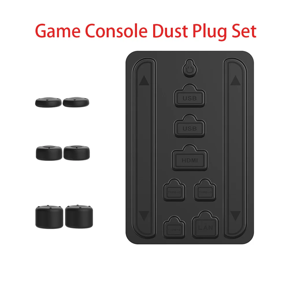 

For Switch2 ABS Game Console Dust Plug Set NS2 Dust Plug + Rocker Cap 16 in 1 Accessories