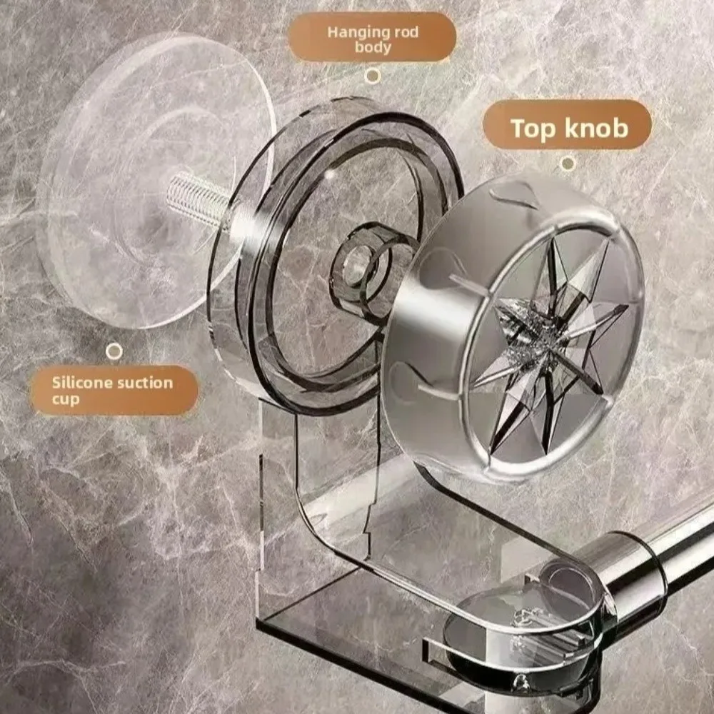 

Новая вешалка для полотенец на присоске, нержавеющая сталь, сверление не требуется, держатель для ванны, расширяемый настенный держатель для хранения, она