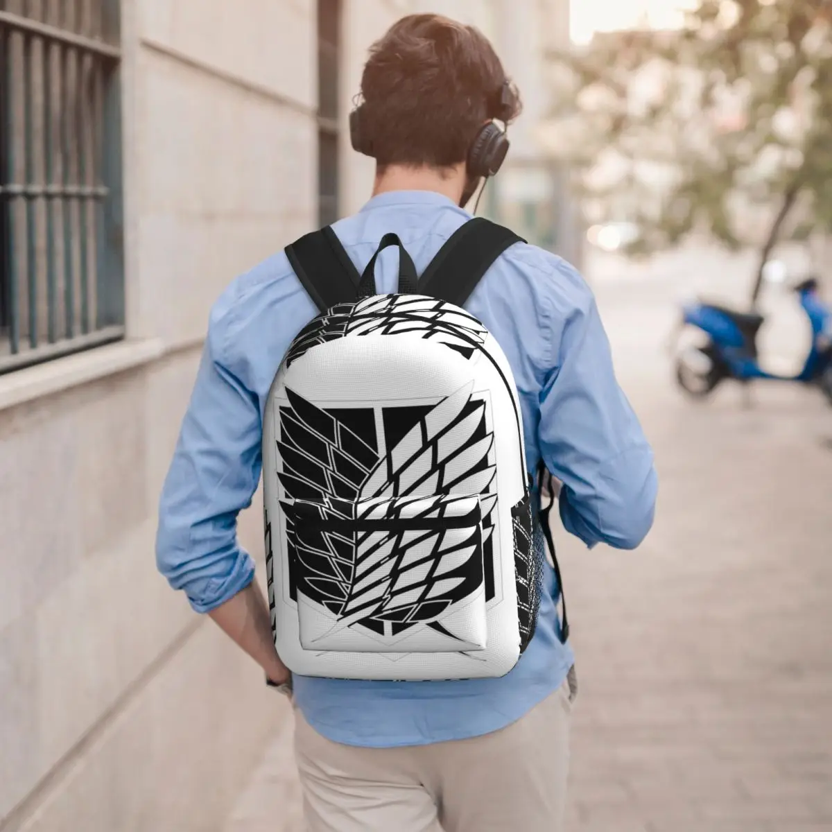 Attack On Titan Wings Of Freedom Backpack Student BookBag Children School Bag Laptop Shoulder Bags for Men Women
