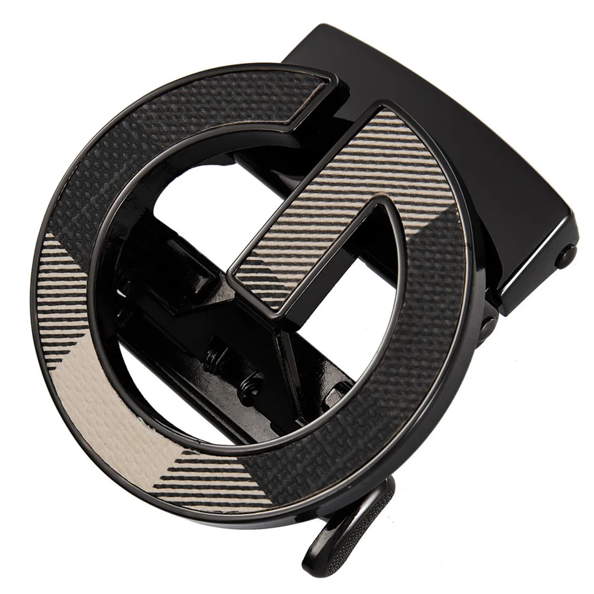 Alloy Automatic Ratchet Belt Buckle 3.5cm Wear-Resistant Replacement Strap Buckle for Men's Belts