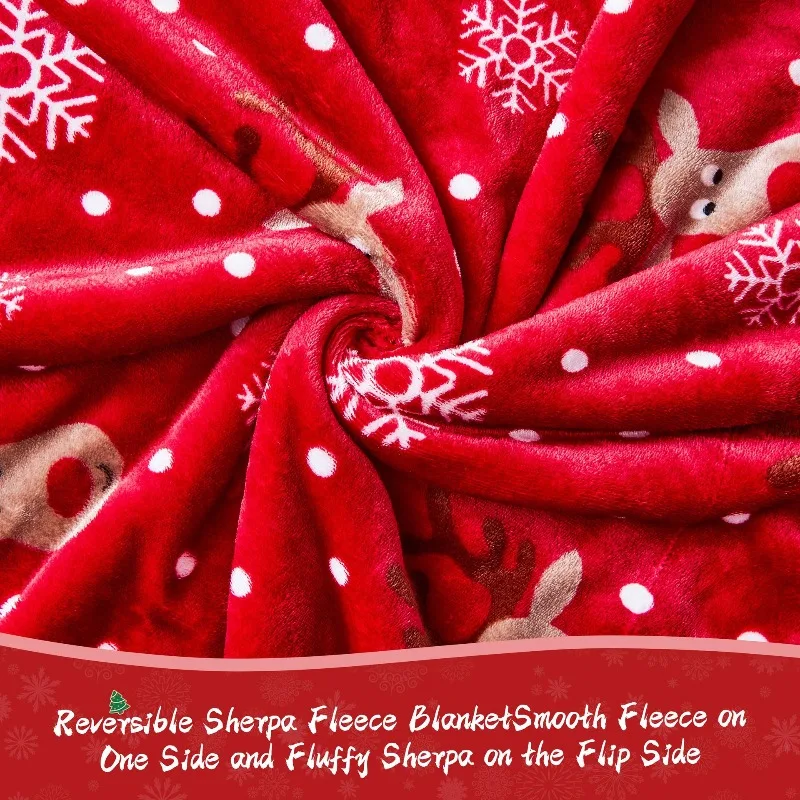 2026 عيد الميلاد تحت عنوان نمط الشتاء غطاء بطانية قيلولة بطانية مريحة متعددة الوظائف الفانيلا البطانيات الدافئة لأريكة السرير #6