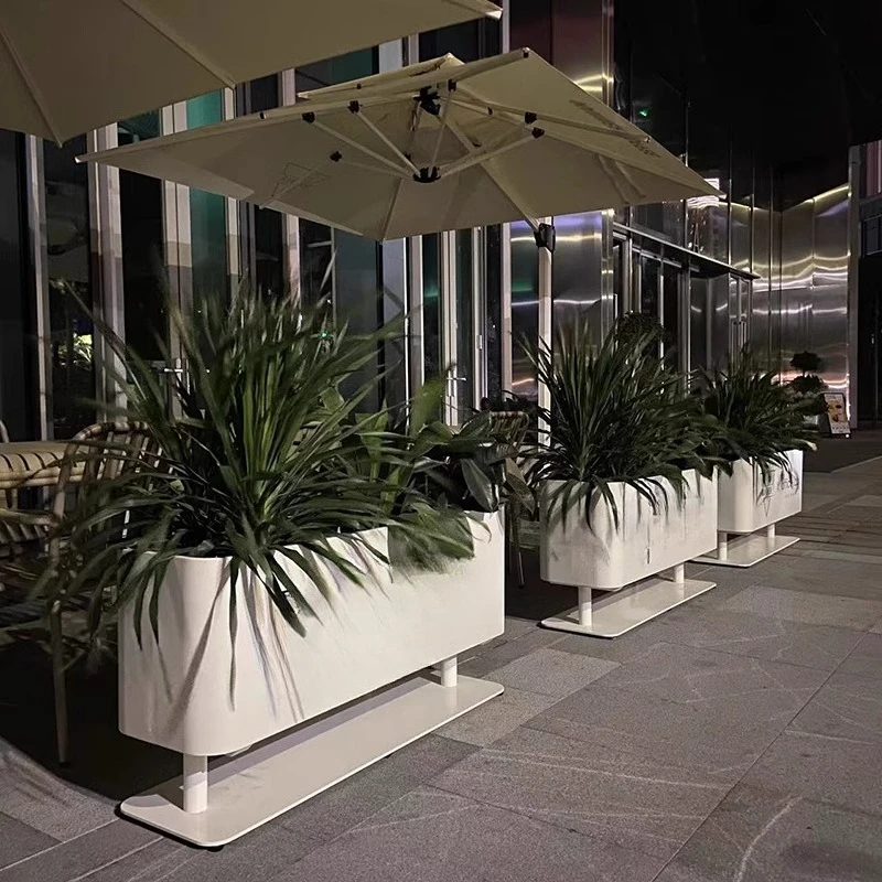 

Indoor flower pot Outdoor partition flower box Wrought iron fence Simple stand Outdoor stand Garden planting box