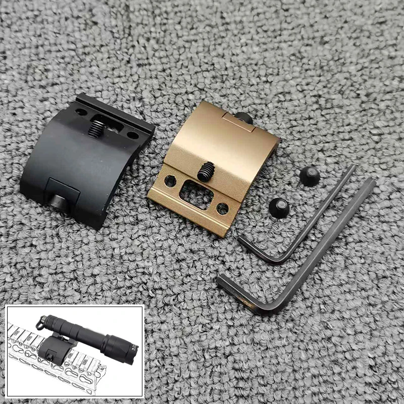 Airsoft Tactical Flashlight Scout Light Mount Fit Surefire M600C M600 M300A M300 20mm Picatinny Rail Weapon Accessories