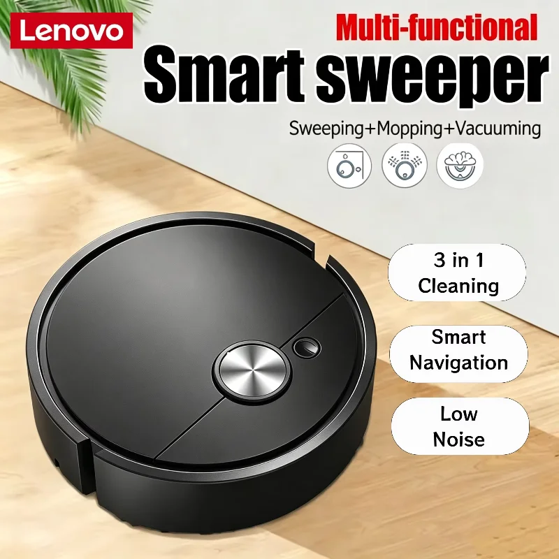 Lenovo Smart Mini Vacuum Cleaning Robot Mopping Suction Sweeping Integrated Fully Automatic Household Cleaning  Sweeping Robot