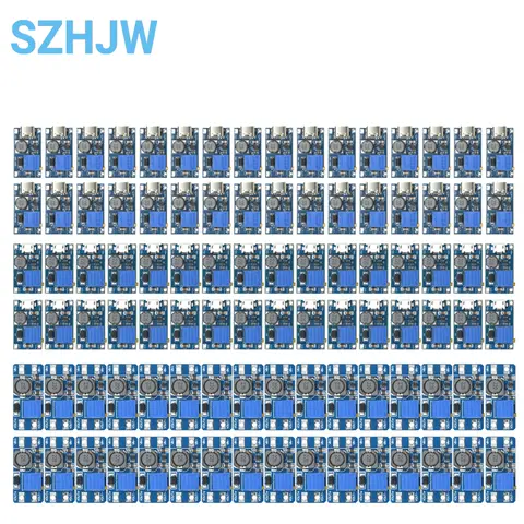 1-100PCS MT3608 TYPE-C/USB 2A Max DC-DC Step Up Power Module Booster Power Module 2-24V To 5V/9V/12V/28V