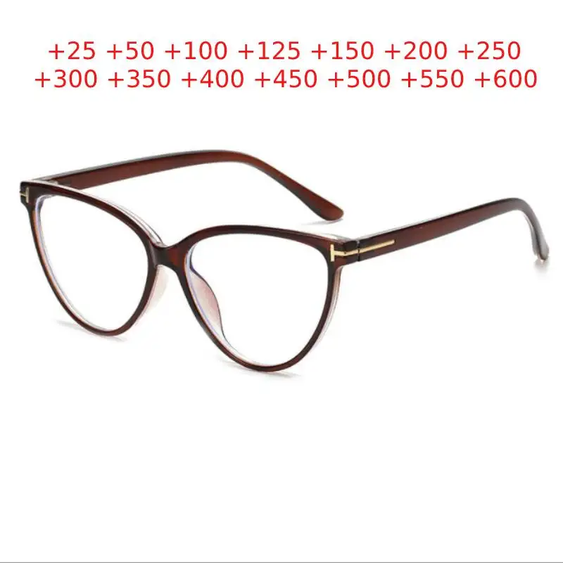 

Women Optical Oversize Cat Eyes Glasses Men Prescription Spectacles Hyperopia +0.5 +0.75 +1.0 +1.5 to +6.0