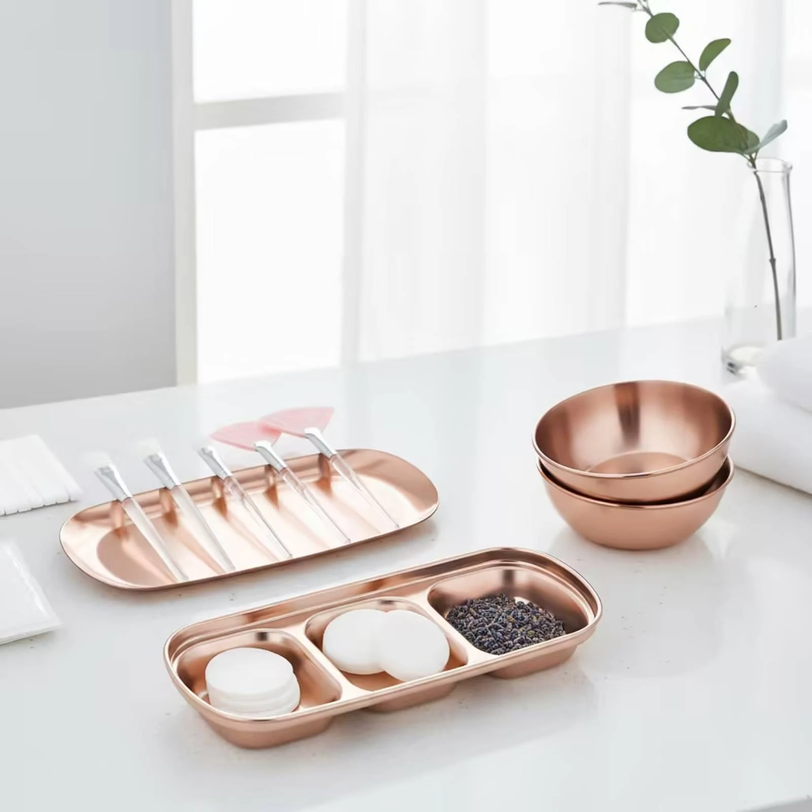 Kit de soins du visage 23 pièces, kit de soins du visage longue durée avec plateau, bol de mélange, éponge humide réutilisable, pratique pour les passionnés de beauté