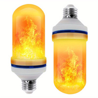 2PCS LED Flame Effect E26 Light Bulbs Flickering Emulation Lamp Simulated Nature Fire Atmosphere For Holiday Hotel/Bars/Home