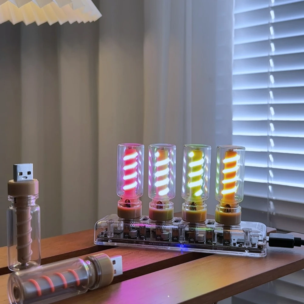 Ampoule LED à Filament Spirale Rétro, Flexible, USB, Faite à la Main, pour le Camping, 03/Eclairage