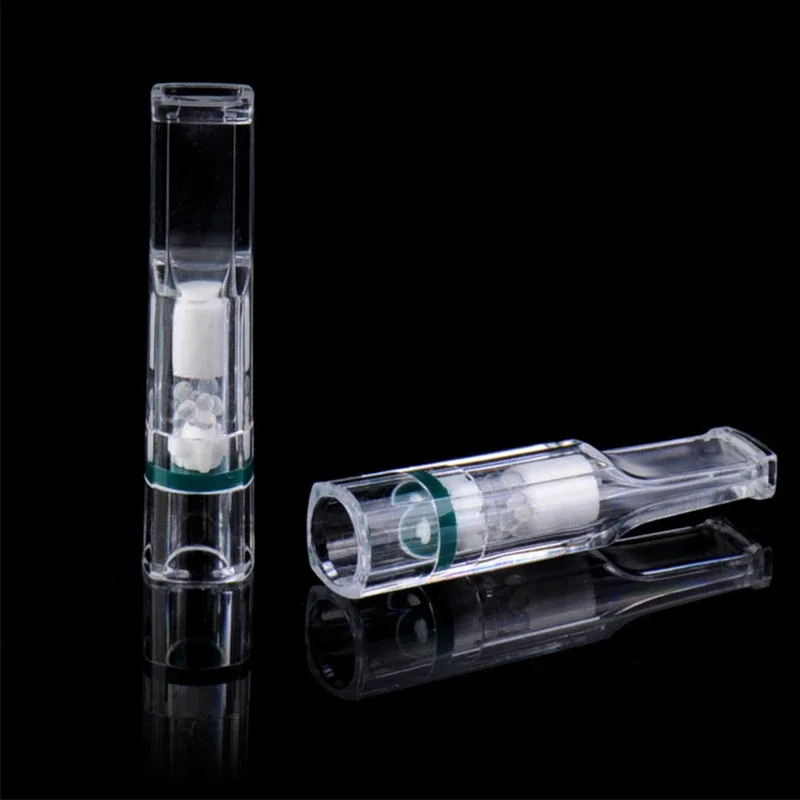 مرشحات ثلاثية للسجائر للاستعمال مرة واحدة، متعددة الترشيح لتقليل بقع القطران والدخان، مناسبة للسجائر الخشنة #2