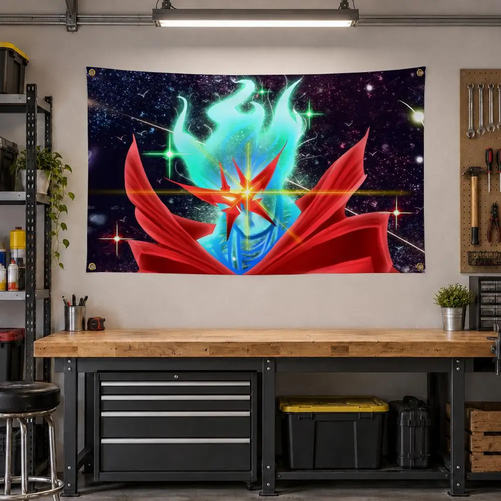 Anime Gurren Lagann Mecha Flags Personalized Banner Flag Room Dorm Camping Picnic Garage Bar Outdoor Wall Decor