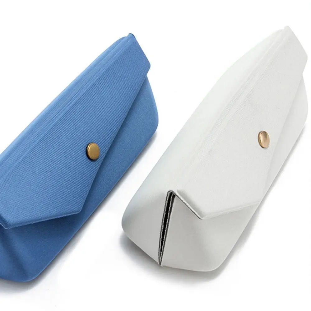 صندوق نظارات ثلاثي قابل للطي ناعم قابل للطي حافظة نظارات قراءة متعددة الوظائف محمولة حقيبة نظارات شمسية للطلاب #3