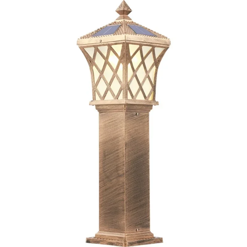 GISELLE Outdoor Solar Lawn Light Retro Garden Lamp Fixture LED Waterproof Decorative for Home Courtyard