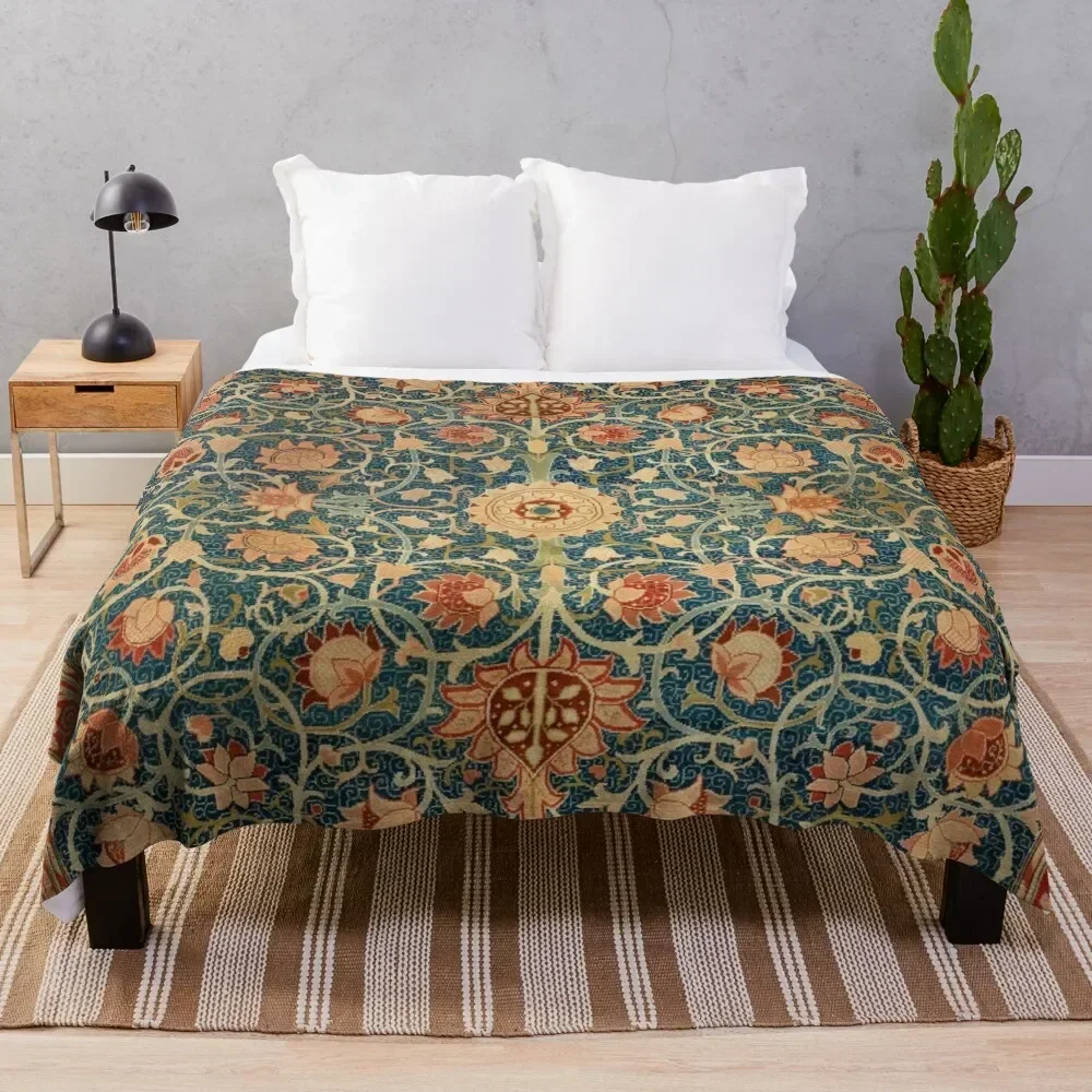 

Holland Park William Morris Carpet Print Throw Blanket Extra Large Throw manga halloween Blankets