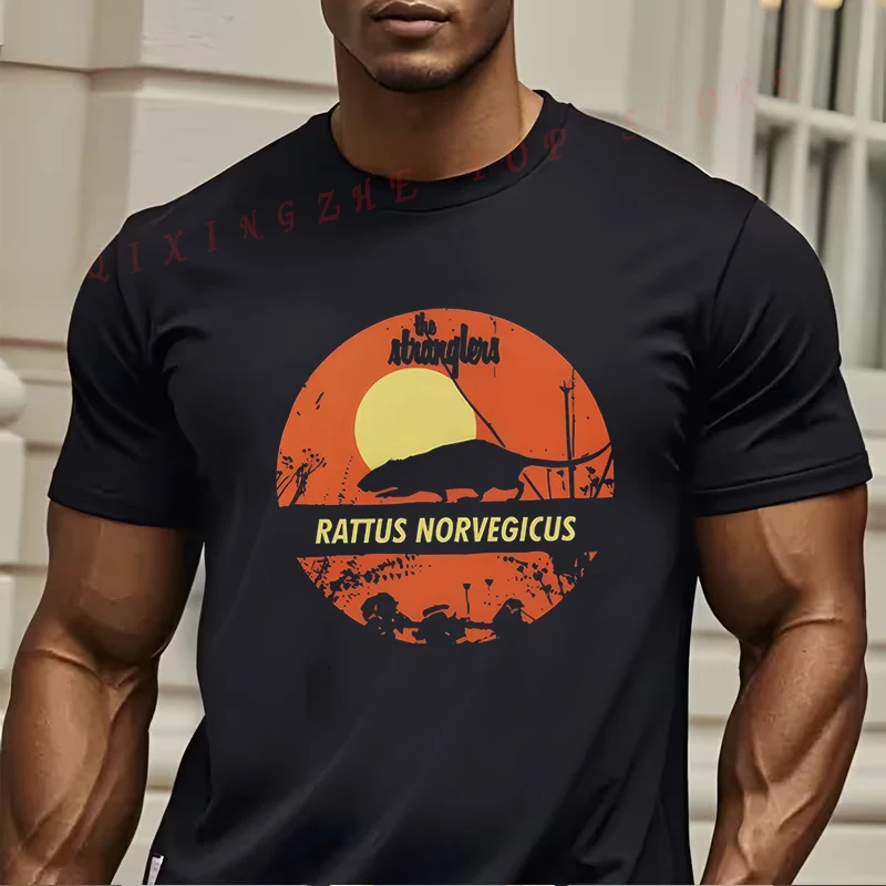 

The Strangers Movie Logo T-Shirt -Black Retro Graphic Tee With Iconic Film Design Funny Present For Men's Short Sleeve TShirts