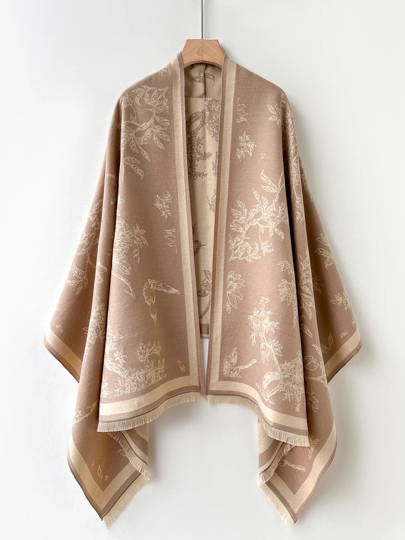 

Роскошный зимний кашемировый шарф для женщин, теплое жаккардовое одеяло из пашмины, пончо, толстая шаль, новый дизайн, женский буфанда