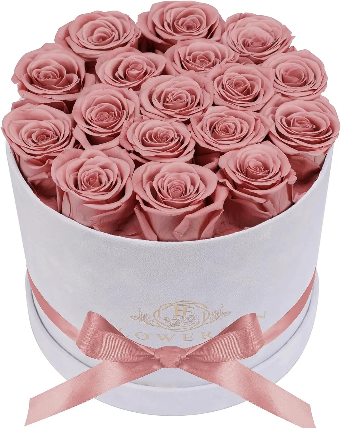 

Luxury Suede Box with 17 Preserved Roses, Perfect Gift for Women on Birthdays and Mother's Day