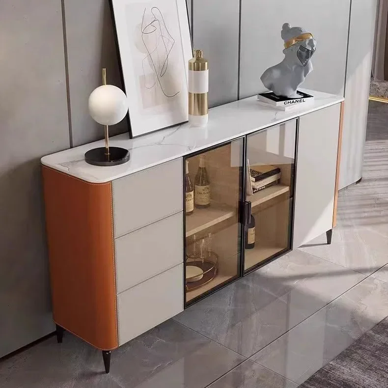 Modern Solid Wood Cabinet Durable Build Easy to Clean High Quality Reinforced Frame Modern Design Space Saving Smooth Surface
