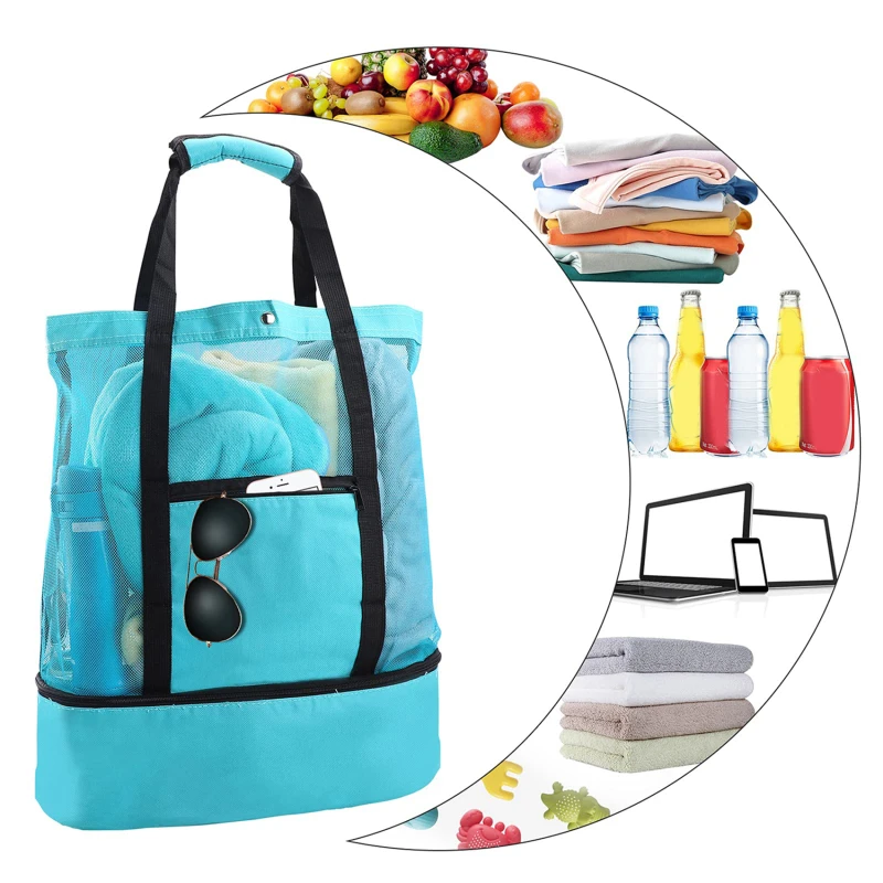 Outdoor Picnic Bag Ice Packs Large Capacity Insulation Pack Fresh Portable Lunch Box Bag Travel Food Storage Breakfast Bags