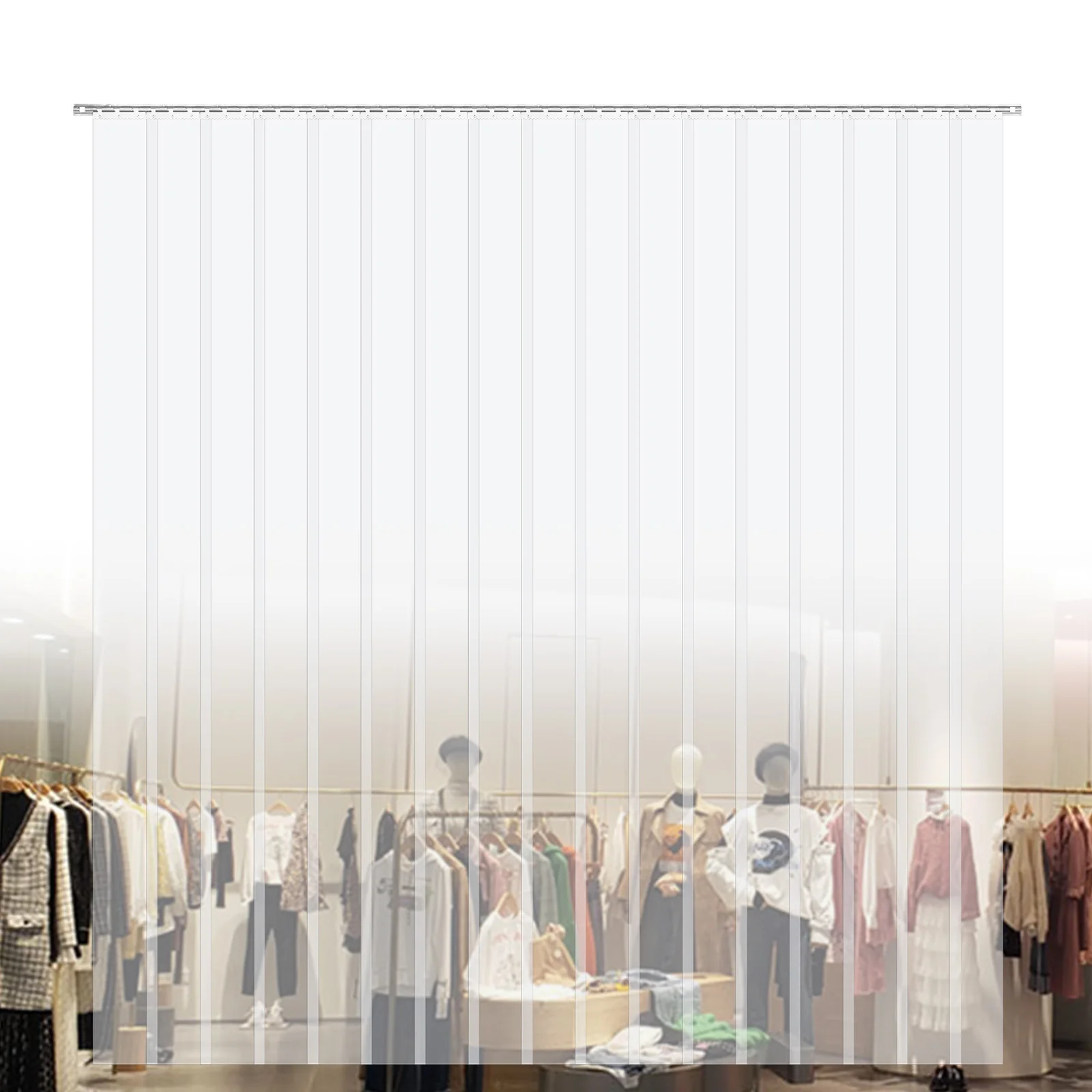 

Smooth Plastic Strip Door Curtain Waterproof Winter Warmth Home Door Curtain Wear Resist Cool in Summer & Warm in Winter