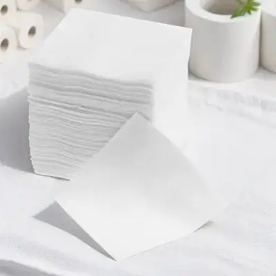 100 قطعة من وسادات مزيل المكياج الرقيقة المربعة غير المنسوجة للاستعمال مرة واحدة لتنظيف الوجه لأدوات مناديل طلاء الأظافر الحبرية