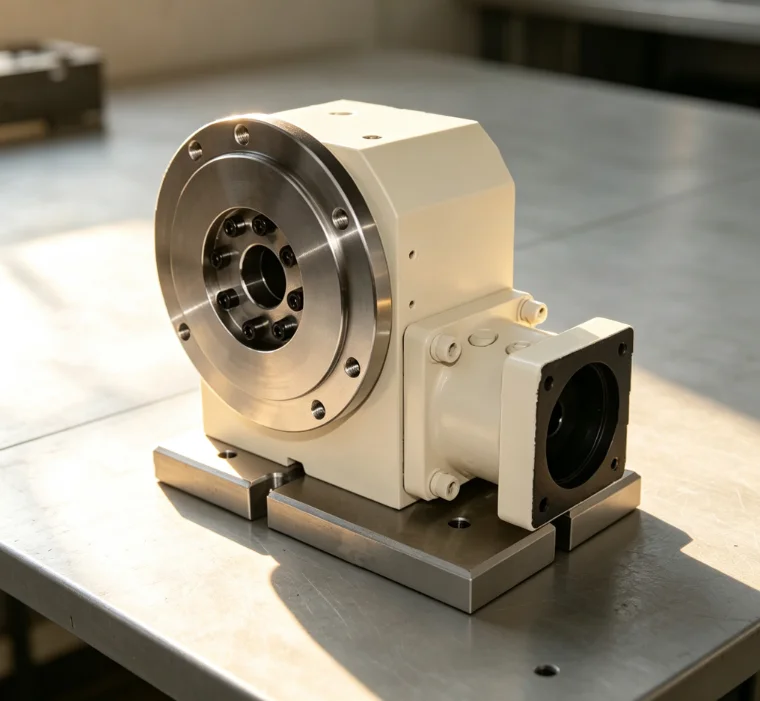 CNC A Axis Rotary Table 4th Axis Dividing Head 15:1 Reducer K11-130mm Chuck 750W AC Servo Motor Metal Roller Cam Equipment